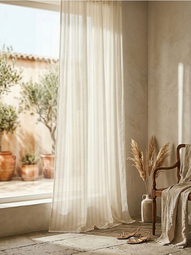 Sinsay - Perdea cu fir decorativ - auriu