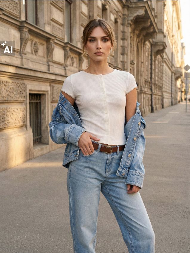 Sinsay - Bluză reiată cu nasturi - nude