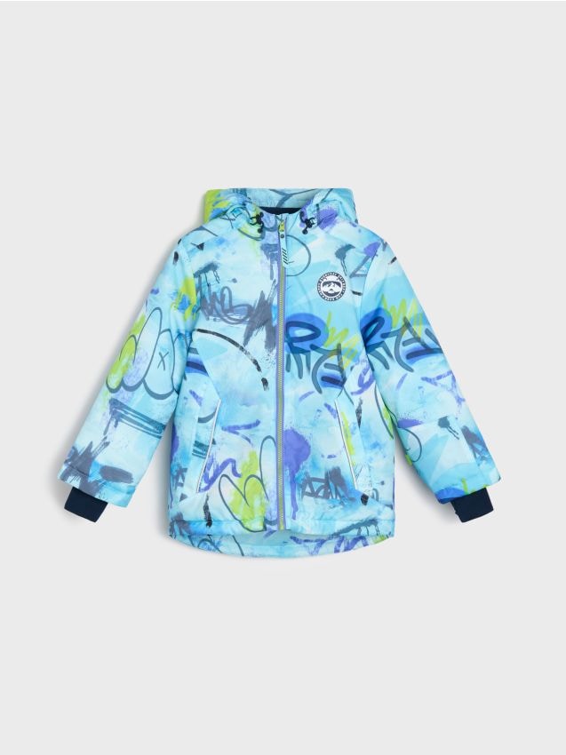 Sinsay - Geacă de schi căptușită cu elemente reflectorizante Stitch - multicolor
