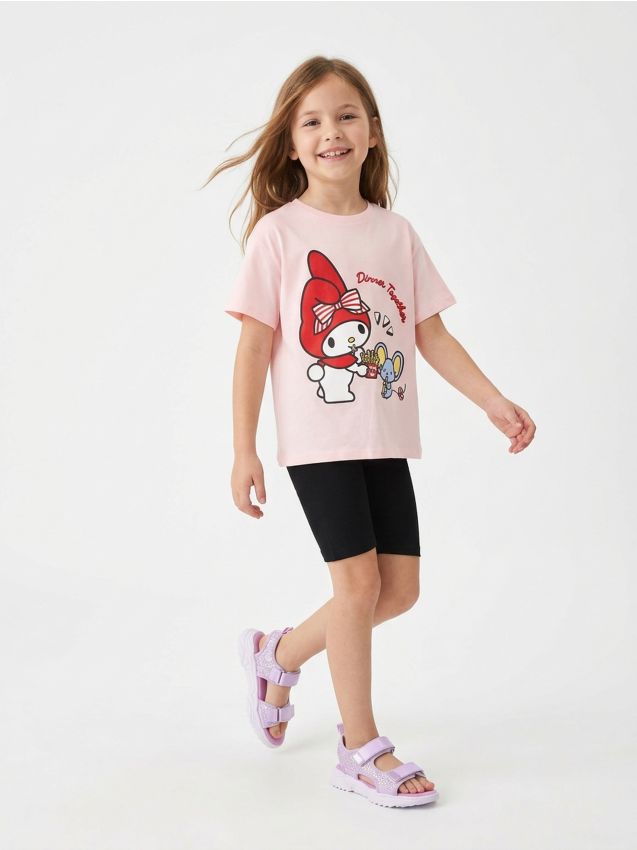 Sinsay - Tricou din bumbac cu imprimeu My Melody - roz-pastel