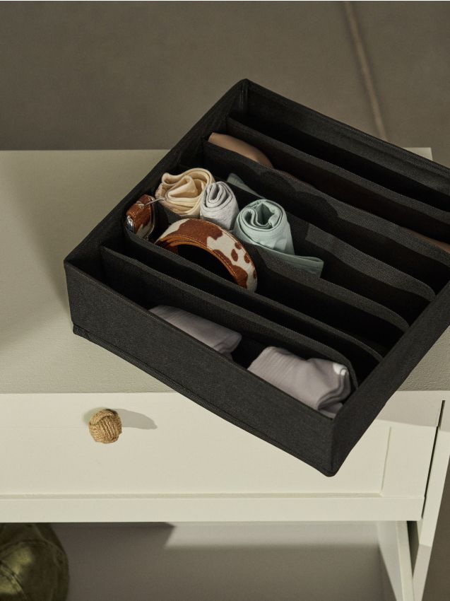 Sinsay - Cutie de depozitare cu compartimente - negru