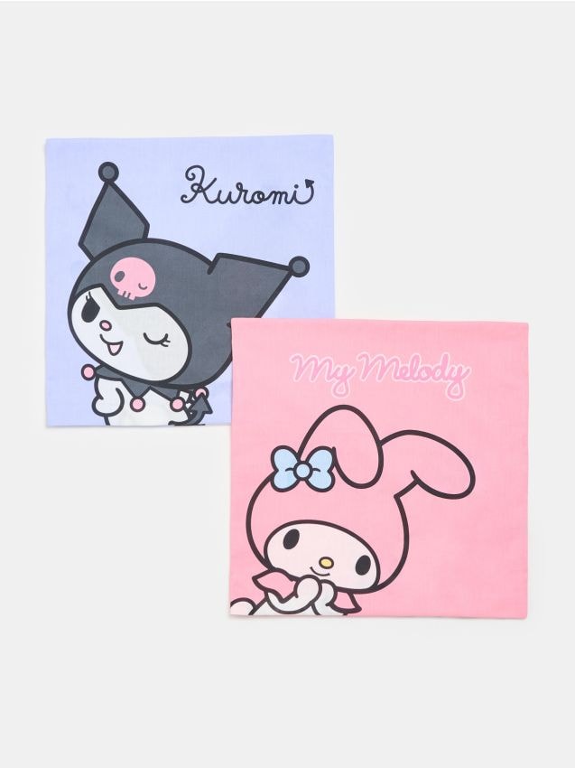 Sinsay - Bawełniane poszewki na poduszkę Hello Kitty and Friends 2 pack - wielobarwny