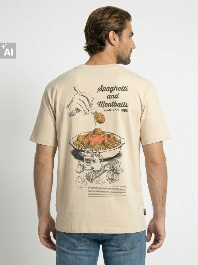 Sinsay - Tricou din bumbac comfort cu mânecă scurtă - nude