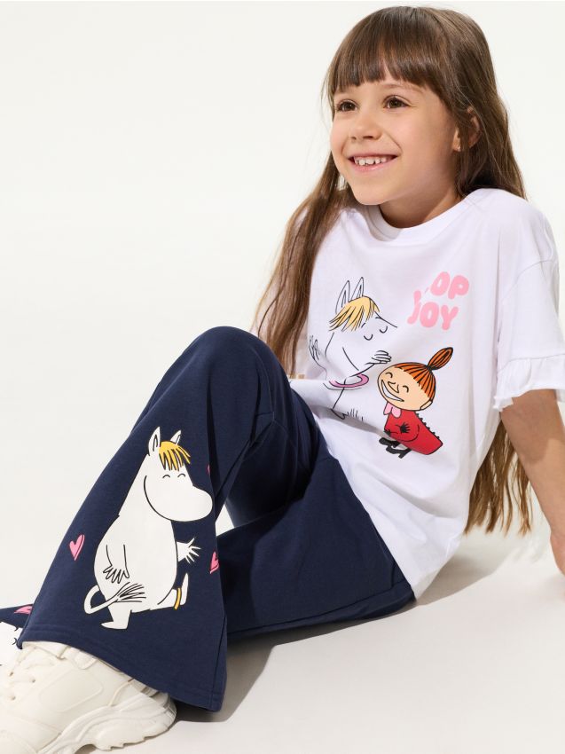 Sinsay - Tricou The Moomins - roz-pastel