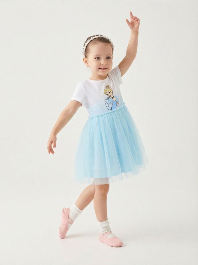 Sinsay - Sukienka z tiulowym dołem Cinderella - wielobarwny