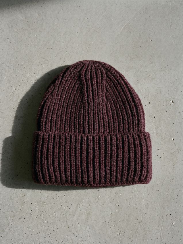 Sinsay - Căciulă Beanie cu Vâscoză - mahon