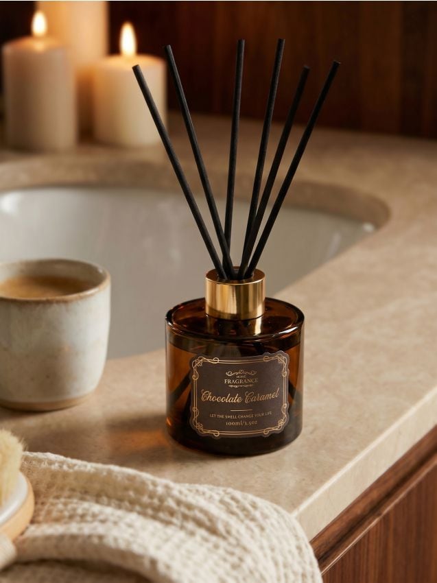 Sinsay - Difuzor de aromă cu bețișoare Chocolate Caramel - maro-închis