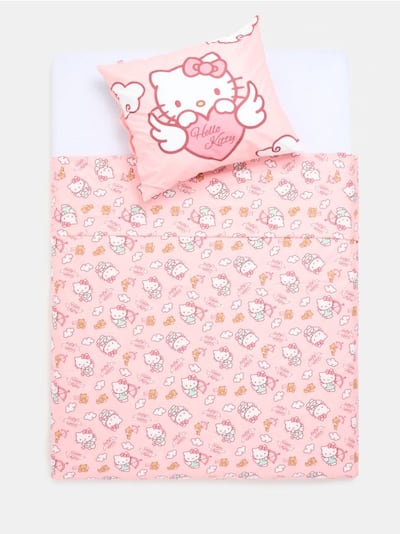 Σετ σεντονιών από βαμβάκι Hello Kitty