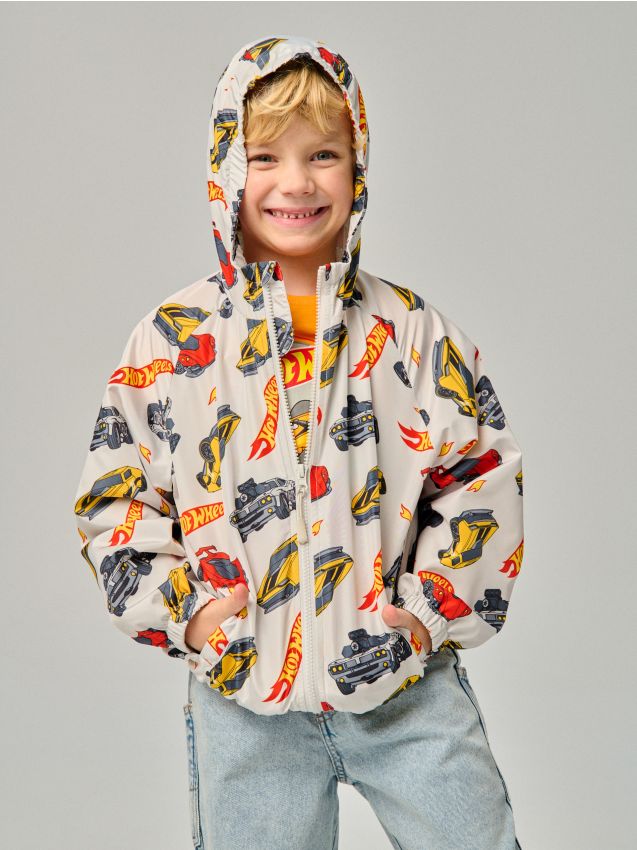 Sinsay - Kurtka wiatrówka Hot Wheels - szary