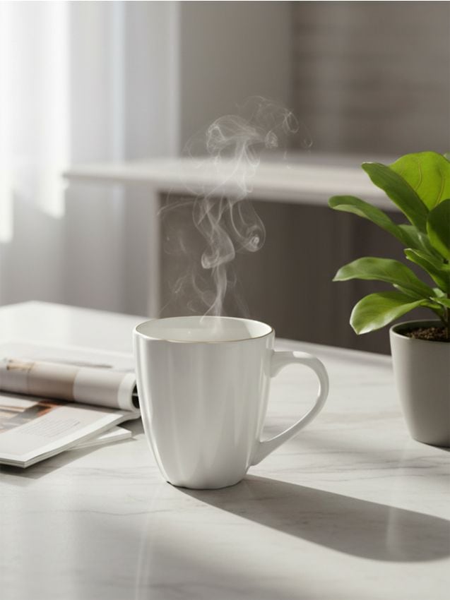 Sinsay - Keramický hrnček so zlatými detailmi - zlatá