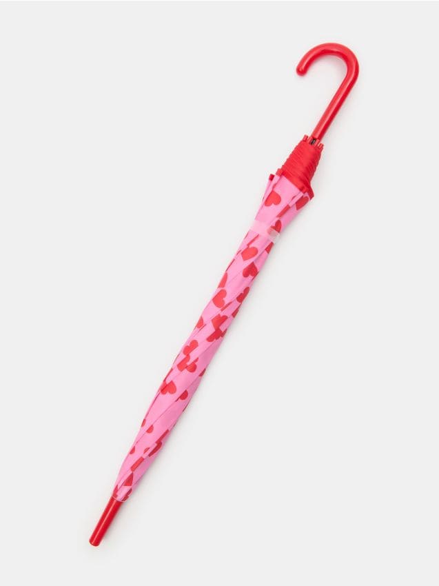 Sinsay - Dáždnik so srdiečkami - fuksiová