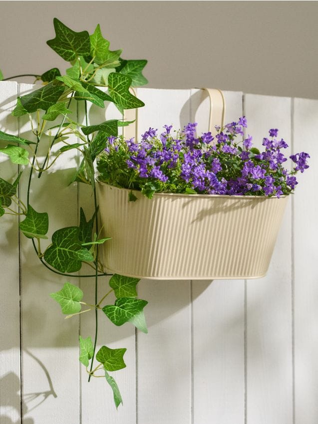 Sinsay - Ghiveci pentru agățat pe balustradă - crem