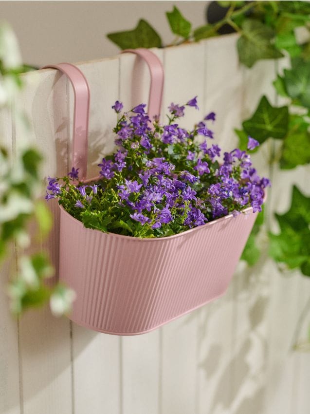 Sinsay - Ghiveci pentru agățat pe balustradă - roz-pastel
