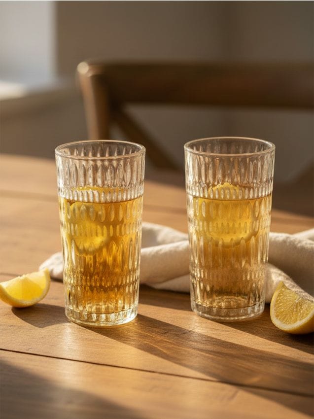 Sinsay - Pahare cu model în relief 2 pack - clear
