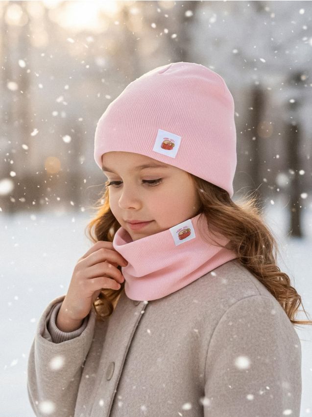 Sinsay - Čiapka s nákrčníkom - pastelová ružová