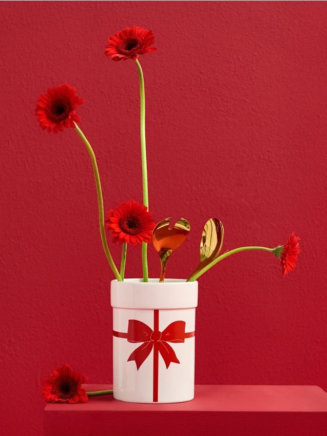 Sinsay - Keramický kuchynský organizér s motívom mašle - biela