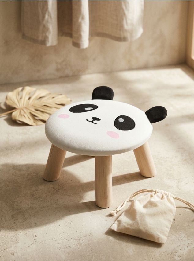 Sinsay - Taburet cu motiv de panda - negru