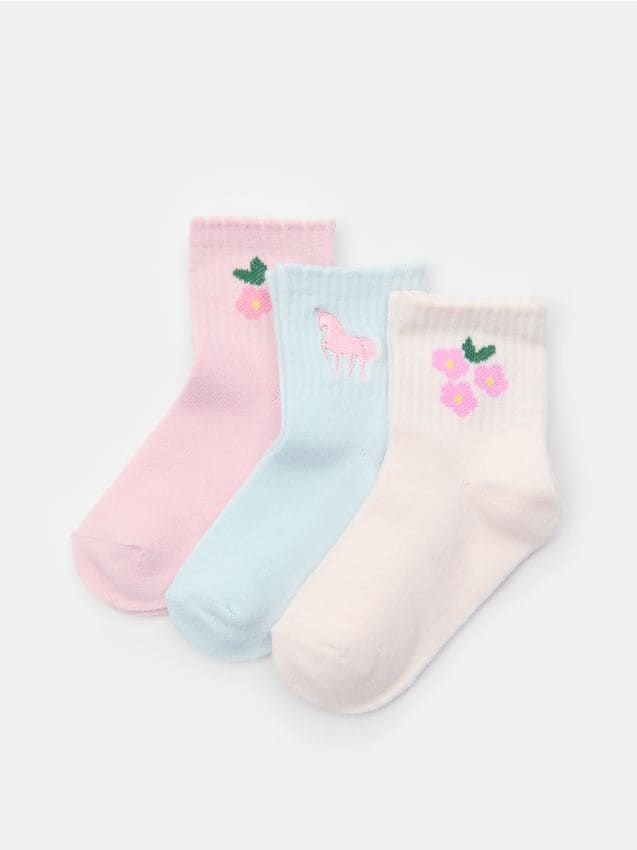 Sinsay - Șosete 3 bucăți - multicolor