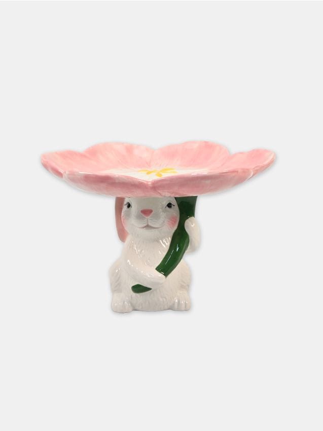 Sinsay - Platou ceramic de Paște cu iepuraș și floare - multicolor