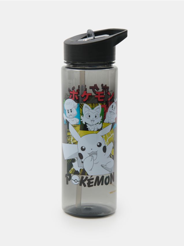 Sinsay - Sticlă de apă cu mâner și pai Pokémon - multicolor