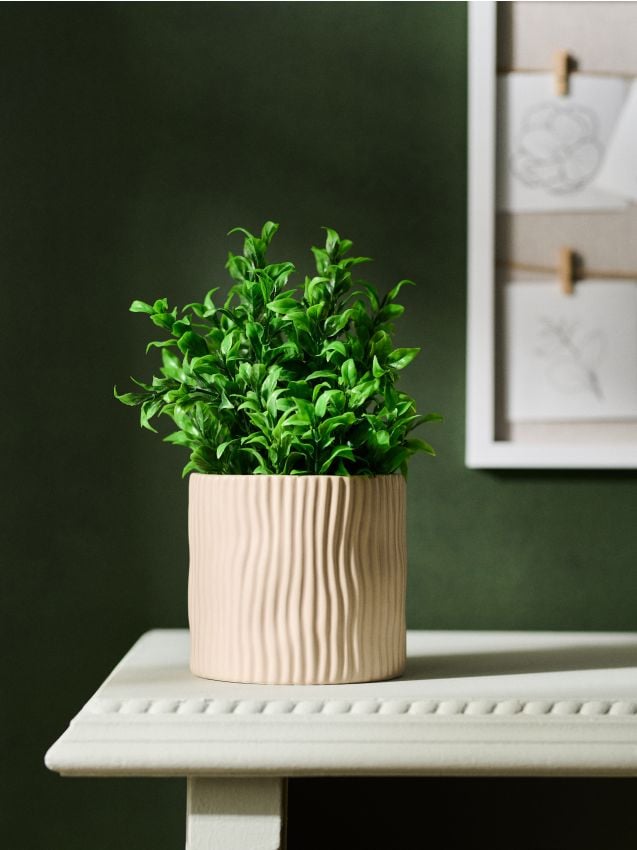 Sinsay - Ghiveci decorativ cu striații - nude