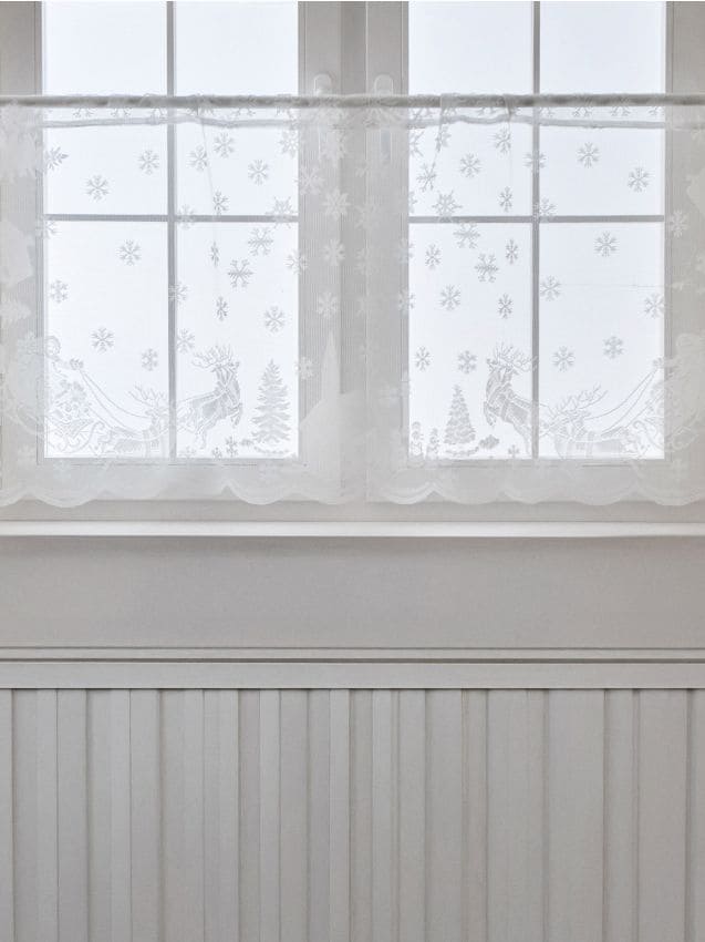 Sinsay - Záclona so zimným motívom - biela