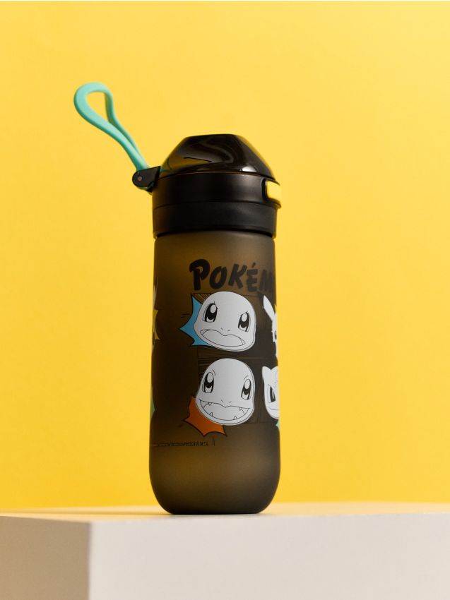 Sinsay - Sticlă de apă Pokémon cu mâner și pai - multicolor