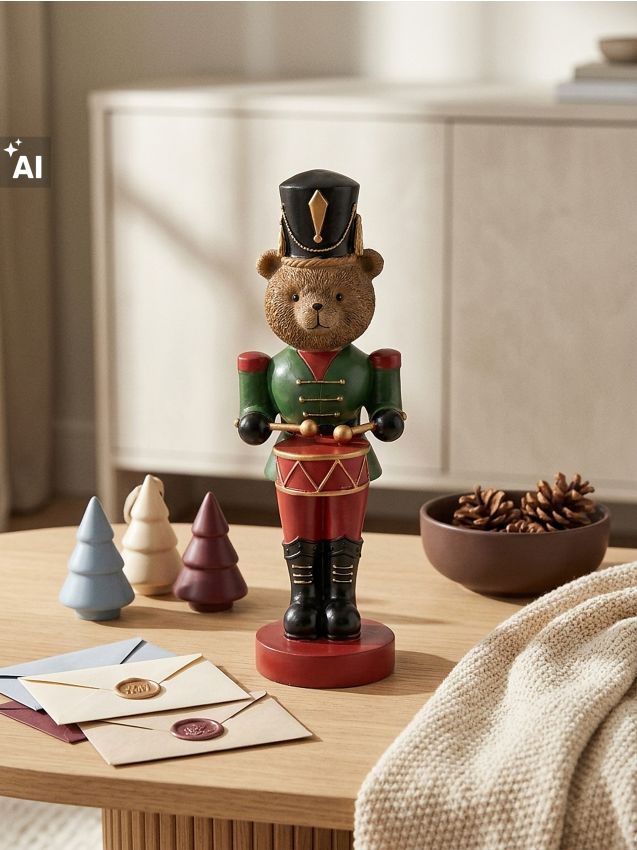 Sinsay - Decorațiune de Crăciun în formă de ursuleț îmbrăcat în soldat - multicolor