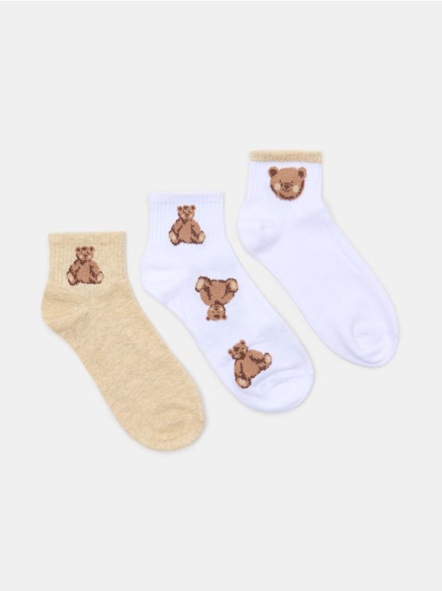 Sinsay - Ponožky 3 pack - viacfarebná