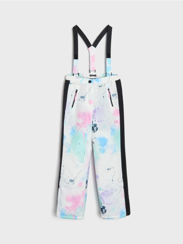Sinsay - Pantaloni de schi cu bretele - multicolor