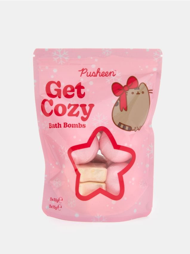 Sinsay - Súprava 6 bômb do kúpeľa Pusheen - pastelová ružová