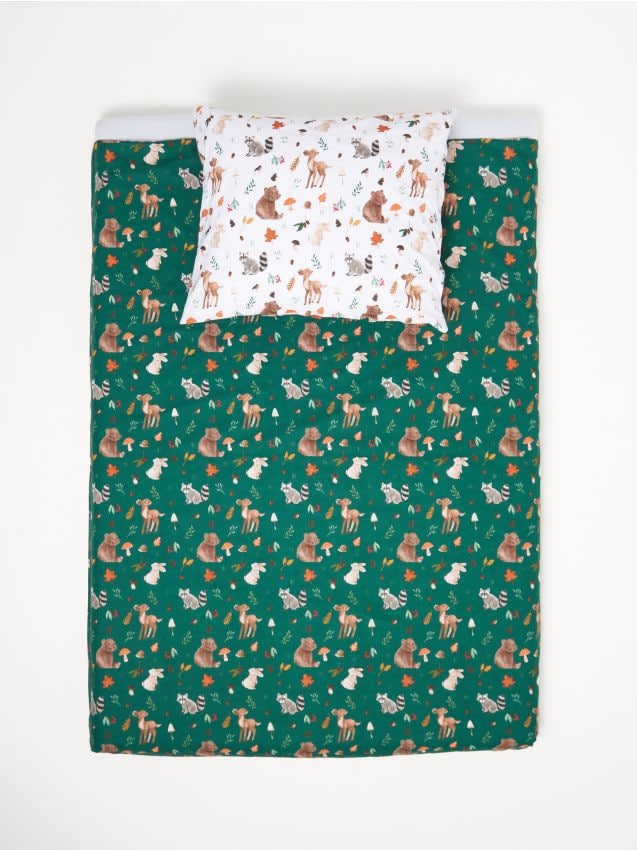 Sinsay - Bavlnená posteľná súprava, 100 cm × 135 cm - viacfarebná