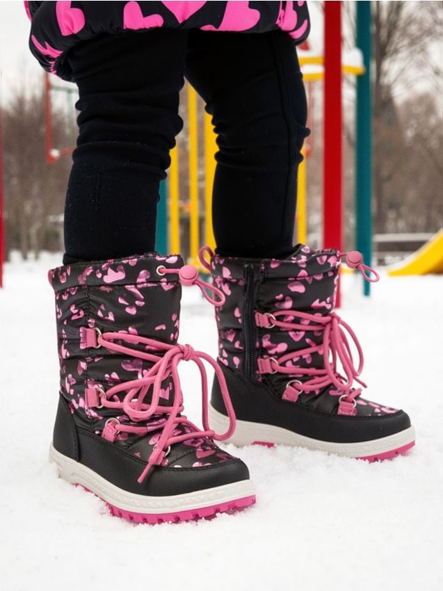 Sinsay - Zateplené snehule s vlnenou podšívkou - čierna