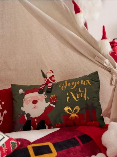 Cuscino decorativo con motivo natalizio