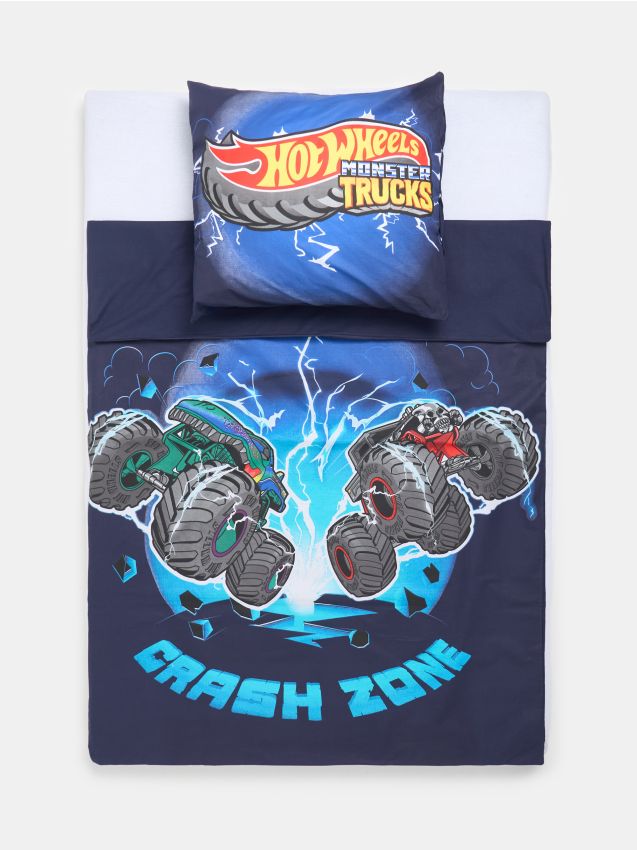 Sinsay - Posteľná súprava Hot Wheels - čierna