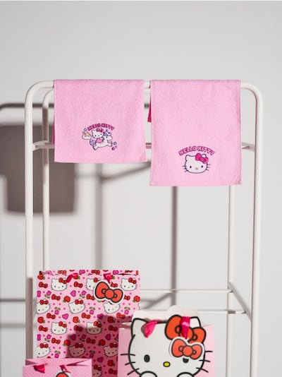 Puuvillased rätikud 2-pakk Hello Kitty
