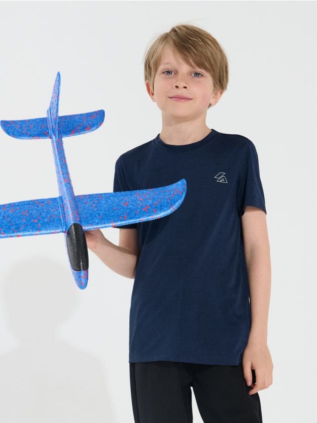 Sinsay - Tricou Active - bleumarin