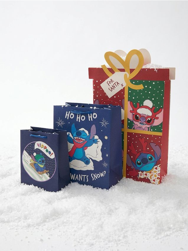 Sinsay - Pungi de cadou Lilo & Stitch 3 pack - multicolor