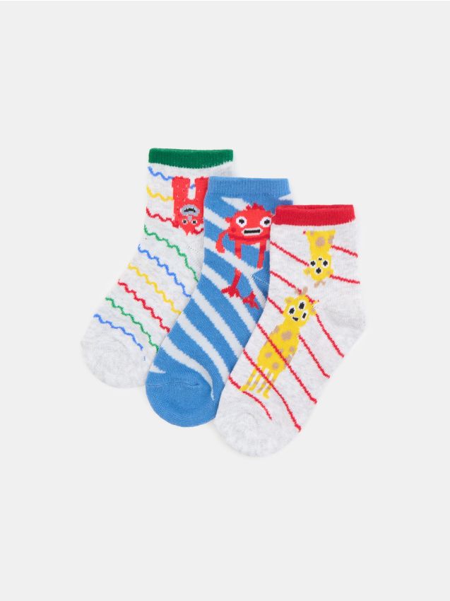 Sinsay - Șosete 3 bucăți - multicolor