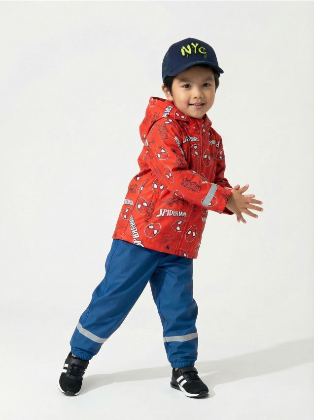 Sinsay - Płaszcz przeciwdeszczowy Spider-Man - czerwony