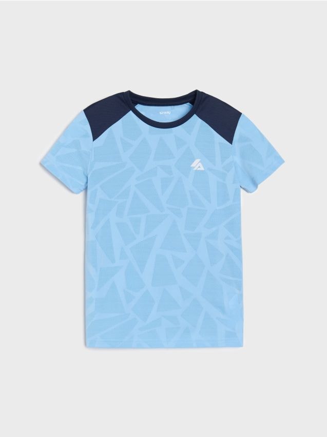 Sinsay - Tričko s krátkym rukávom Active - svetlomodrá