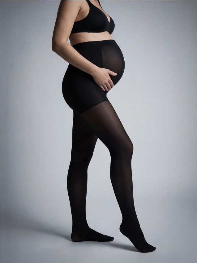 Sinsay - Tehotenské pančuchy 60 DEN - čierna
