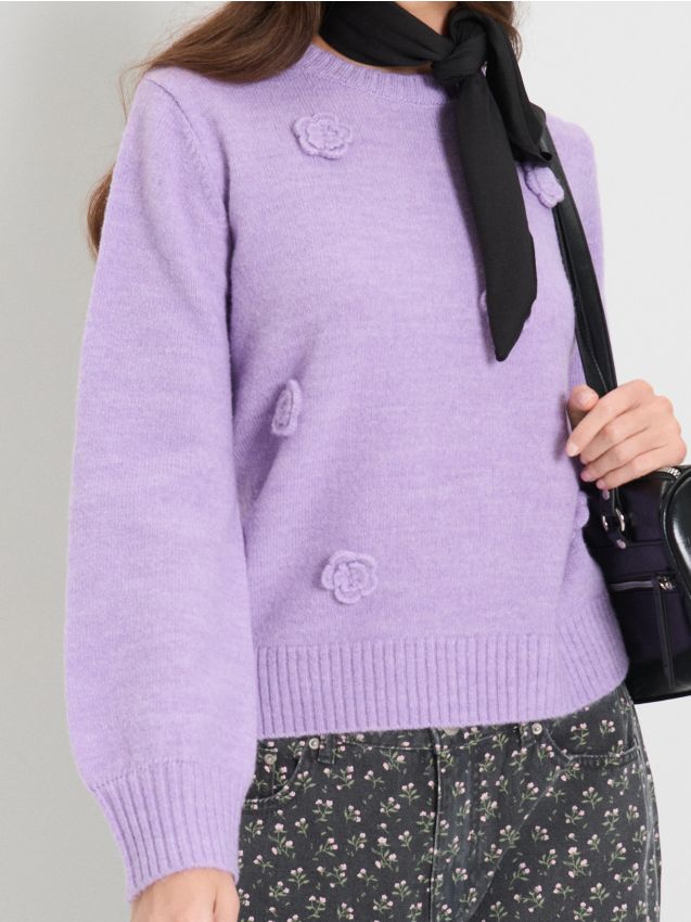 Sinsay - Pulover - violet-orhidee