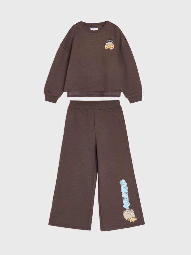 Sinsay - Set din bumbac Pusheen the Cat - maro