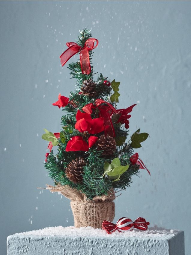 Sinsay - Decorațiune de Crăciun în formă de brad - roșu