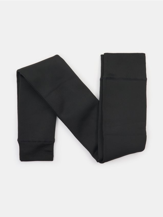 Sinsay - Legíny s teplou podšívkou - čierna