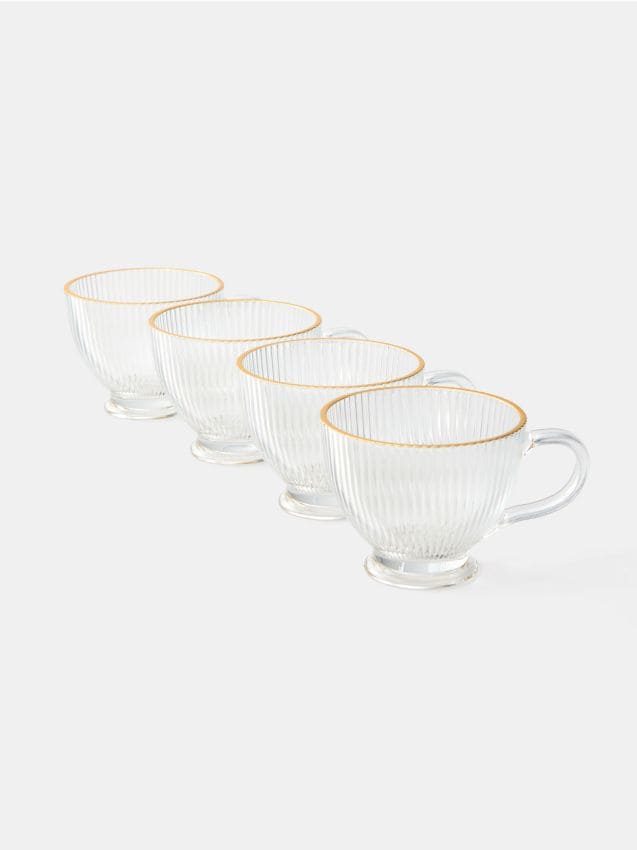 Sinsay - Căni de sticlă 4 pack - clear