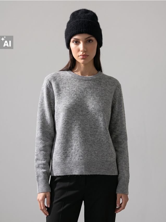 Sinsay - Căciulă beanie cu amestec de lână și alpaca - negru