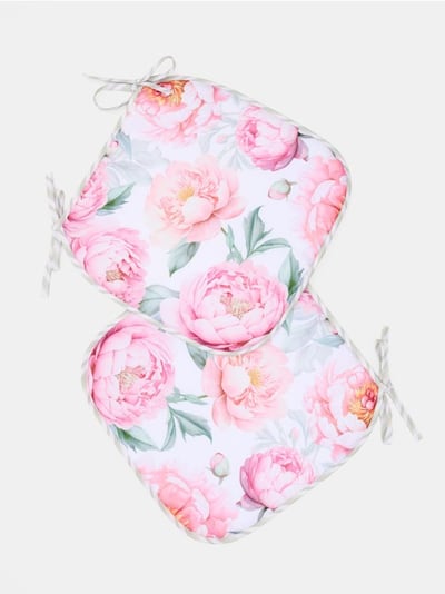 Polštáře na židli s květinovým motivem 2 pack