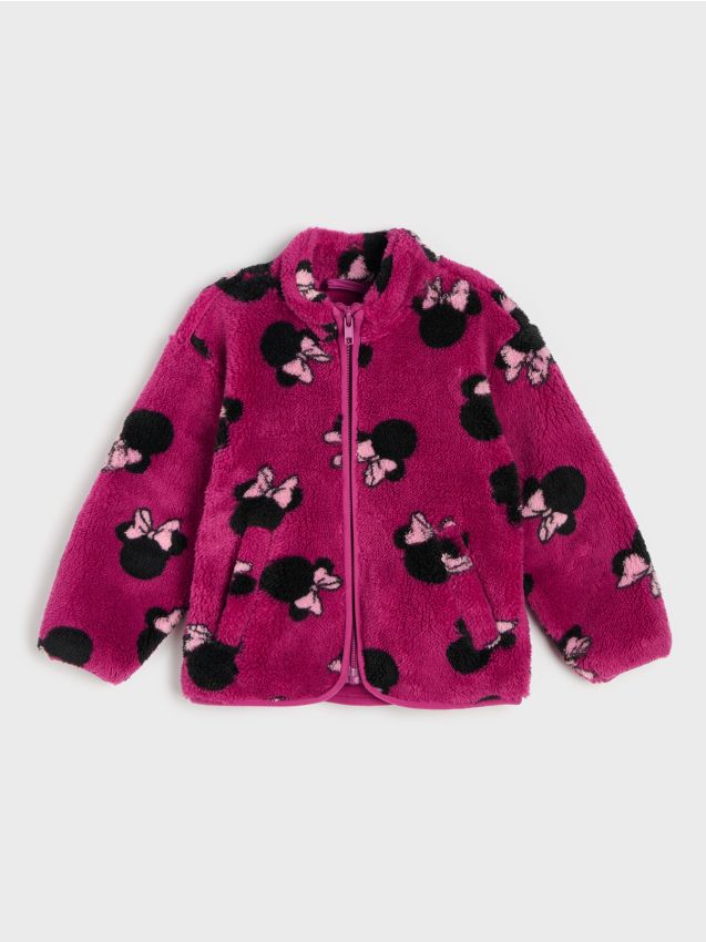 Sinsay - Geacă cu fermoar fără glugă Minnie Mouse - mov